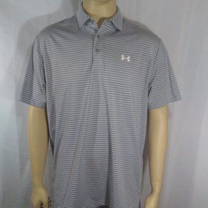 Under Armour -Loose Heat Gear -Gray Golf Polo-XL